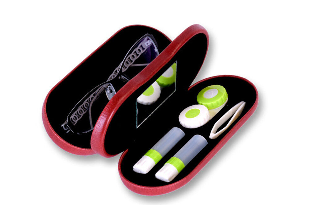 Magik Glasses & Contacts Case, Contact Lens Hard Case Assorted Colors