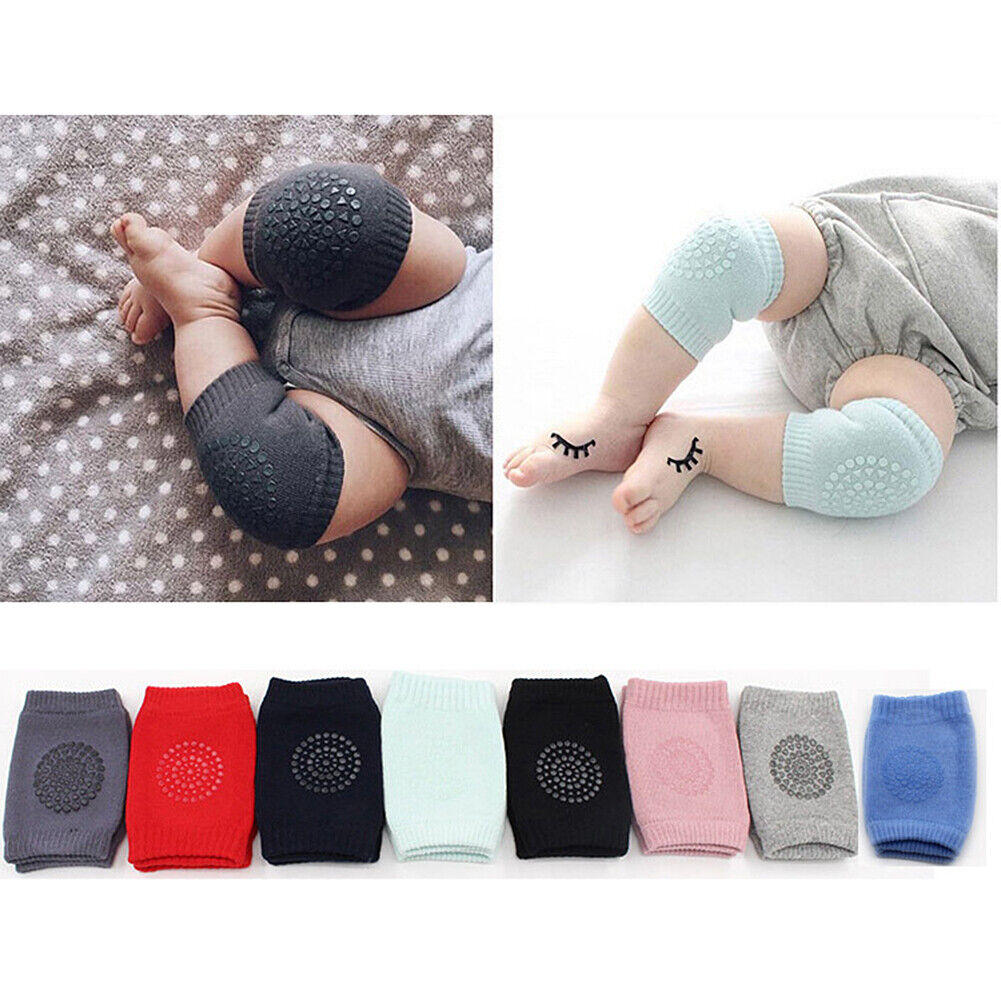 8~16 Pairs Baby Crawling Knee Pads Safety Anti-slip Walking Leg Elbow Protectors