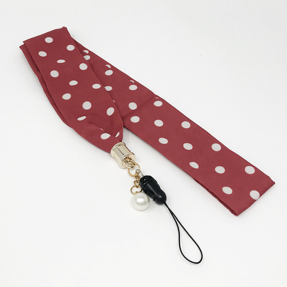 Universal Silk Scarf Neck Lanyard Strap Cell Mobile Phone ID Card Key chain