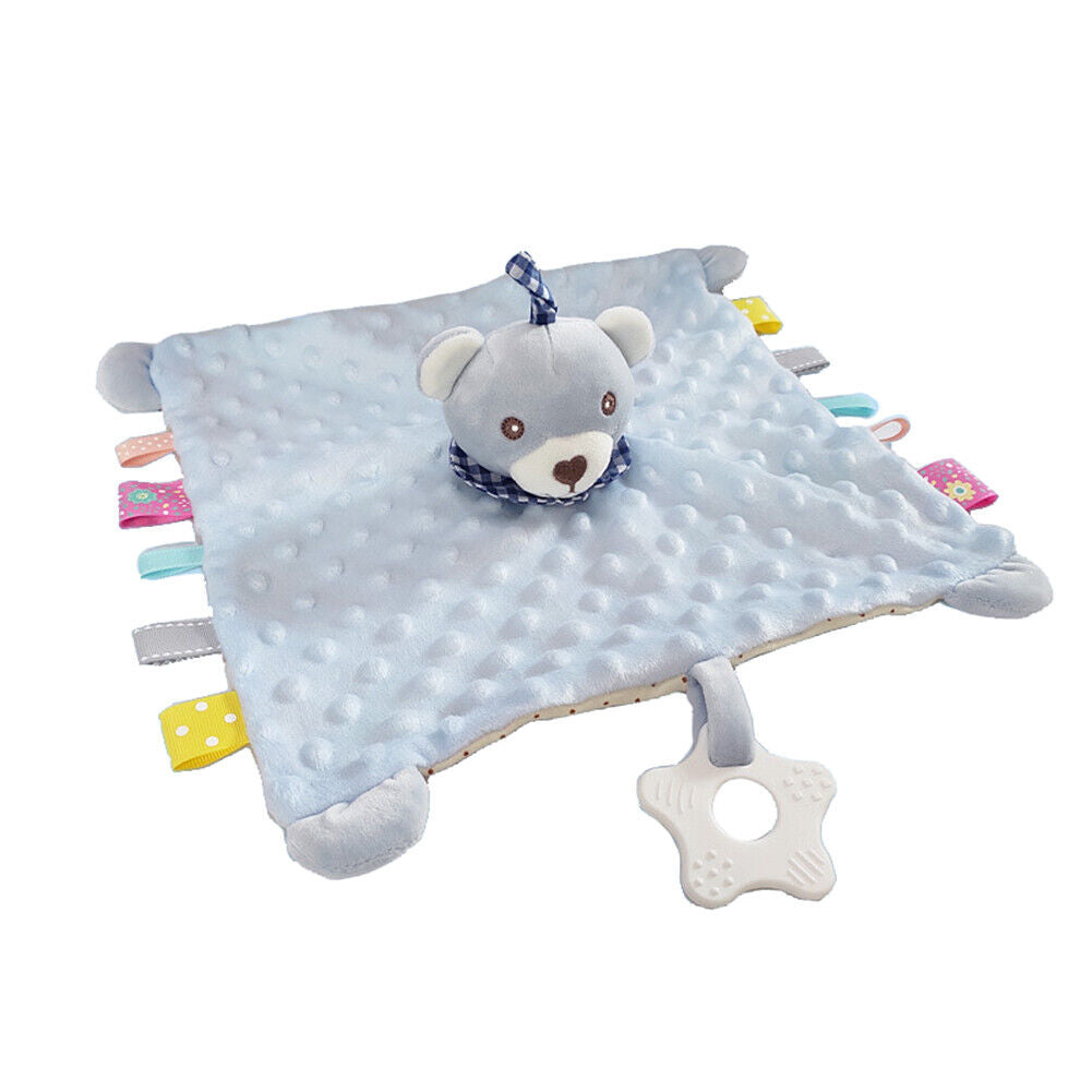 US 5-in-1 Security Blanket Fineborn Baby Infant Nursery Cuddleplush Toy Teether