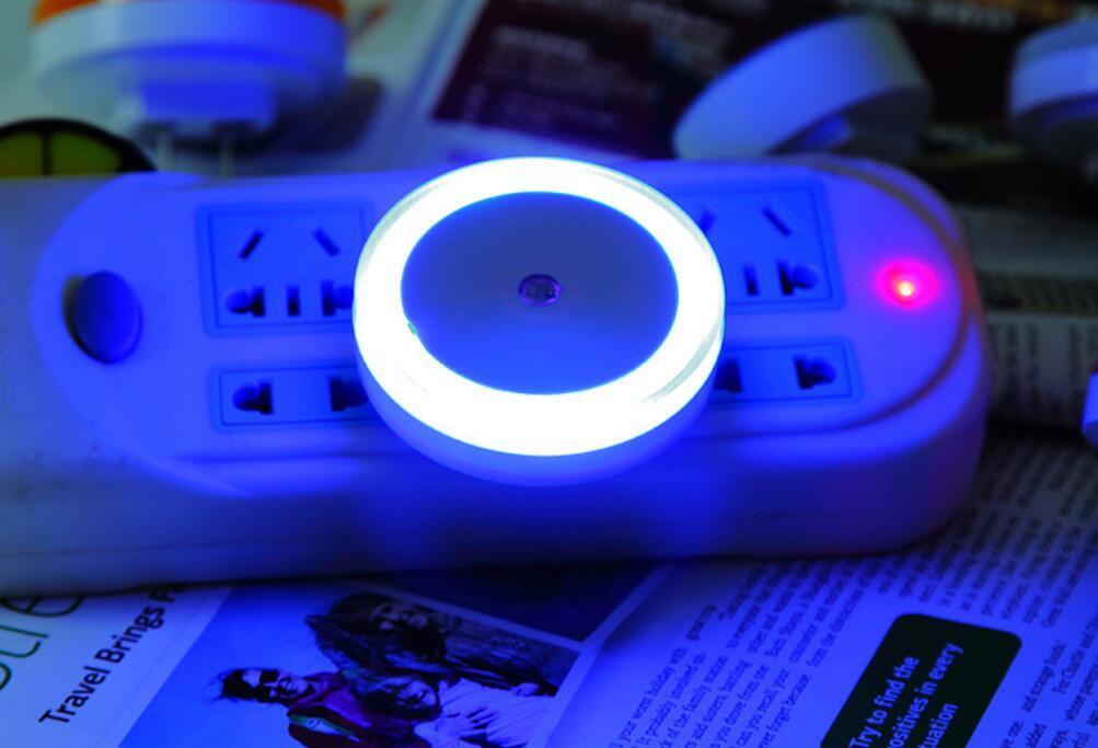4~8 PCS Auto LED Light Induction Sensor Control Bedside Night Light In Wall Lamp