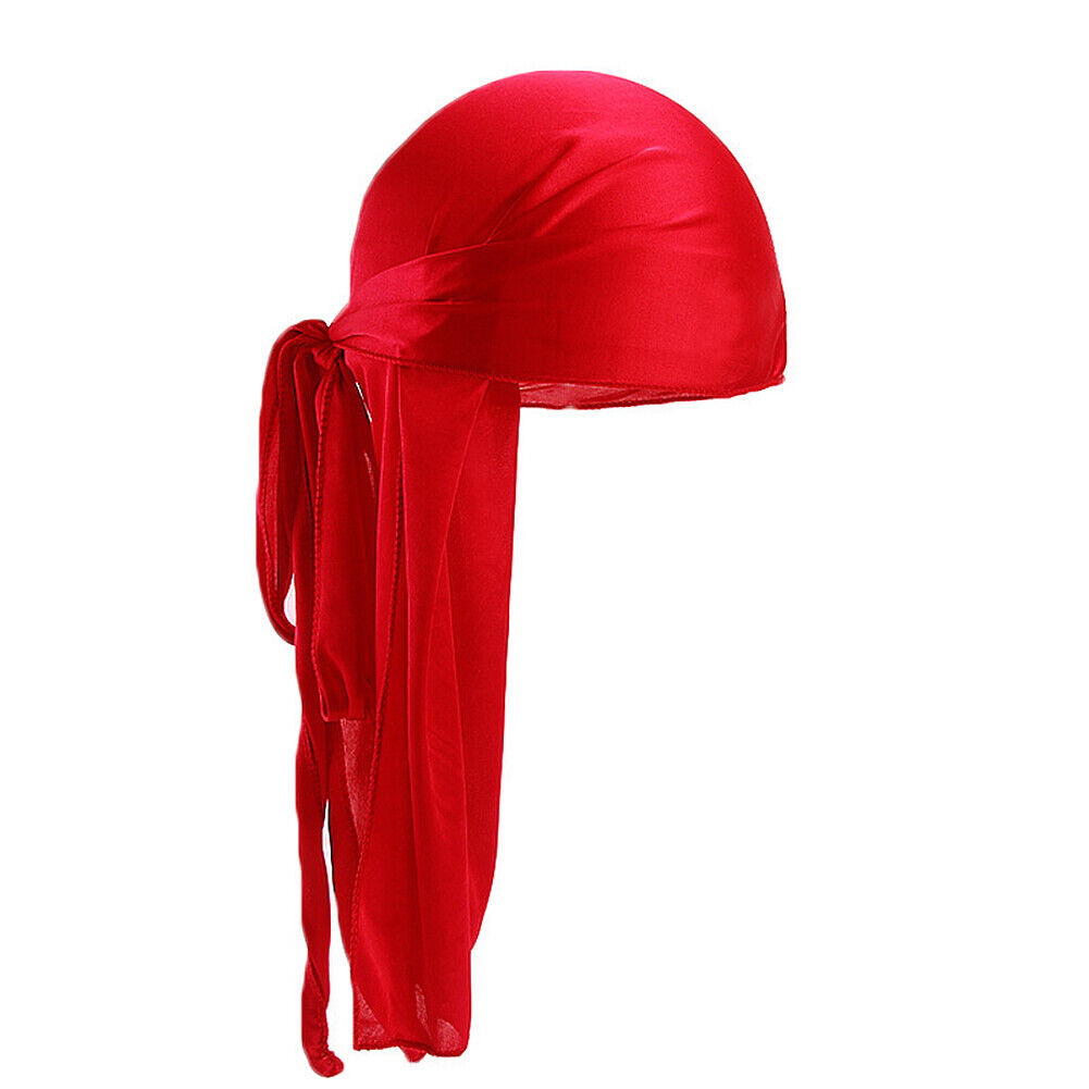 Men Women Turban Hat Pirate Doo Durag Headwear Comfortable Silk/Silky Feel Cap
