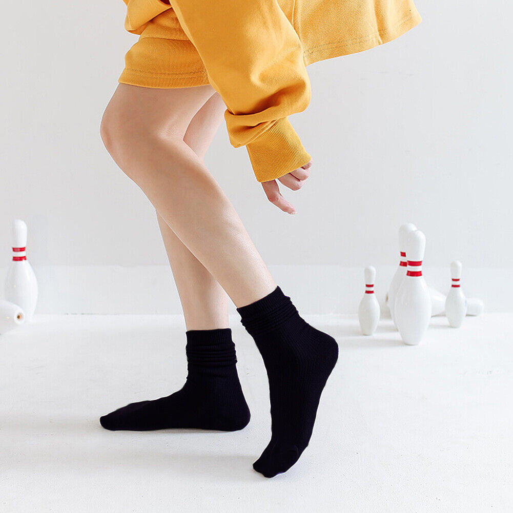 US 7 Pairs Novelty Women Assorted Breathable Cute Korea Casual Cotton Crew Socks