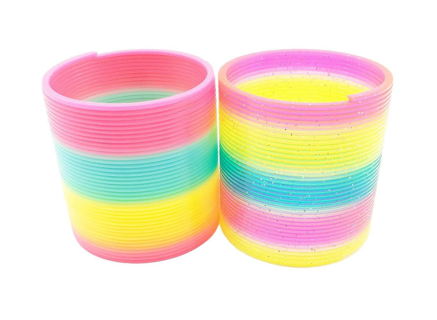 US Plastic Magic Rainbow Coil Spring Colorful Novelties Educational Toy Kid Gift