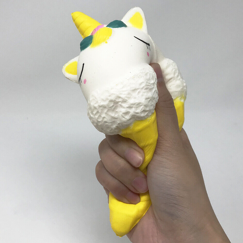 Jumbo Scented Icecream Unicorn Slow Rising Squishies Squeeze Stress Relieve Toys