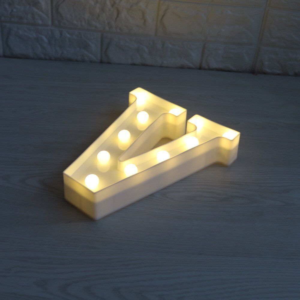 Light Up Letter LED Alphabet PlasticParty Sign Wedding Festival Stand Decoration