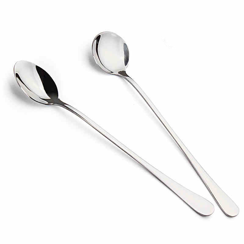 10 Pack Magik Long Handle Stainless Steel Mixing Ice Cream Coffee Spoon Set