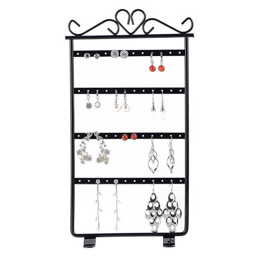 US Earrings Necklace Jewelry Stand Holder Rack Tower Tree Metal Display Shelf