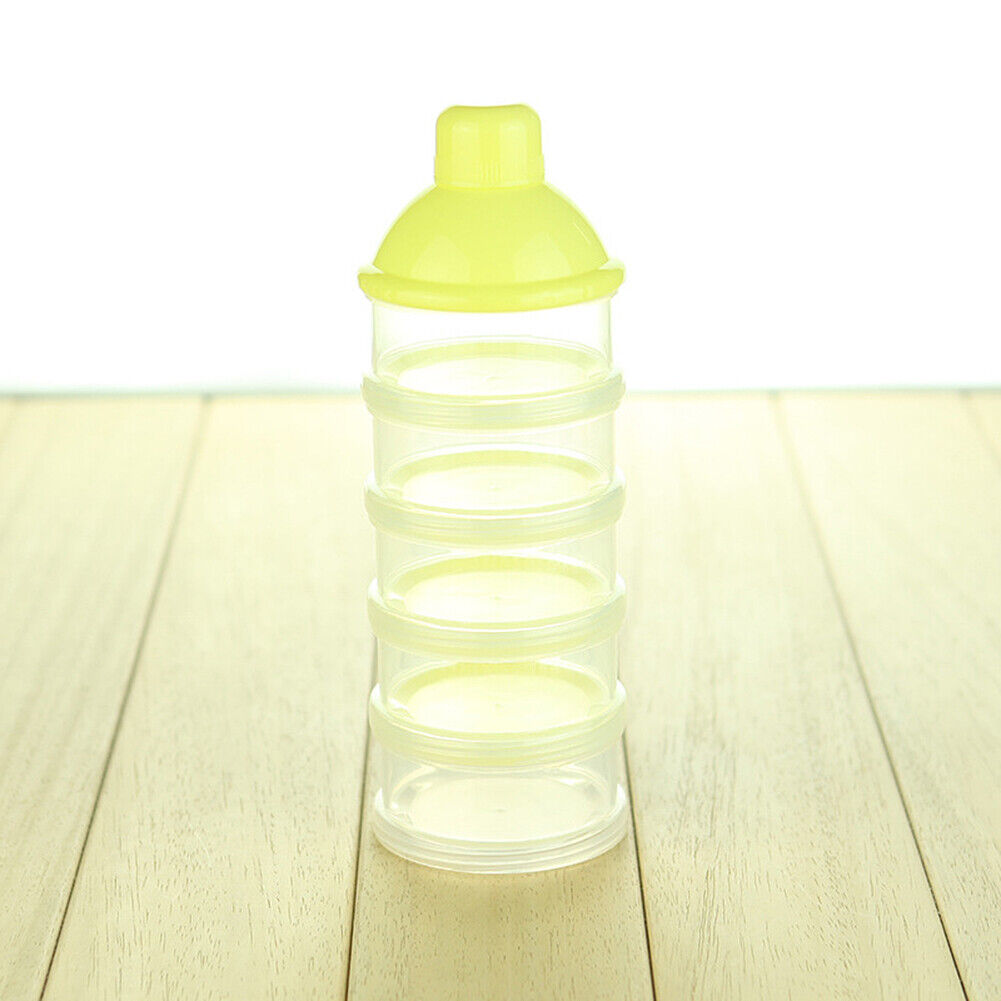 US 3-5 Layers Baby Milk Powder Formula Dispenser Stackable Storage Container Box