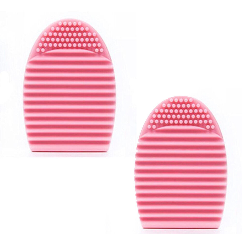 2 Pack Cleaning MakeUp Washing Brush Silica Glove Scrubber Board Cosmetic Tools