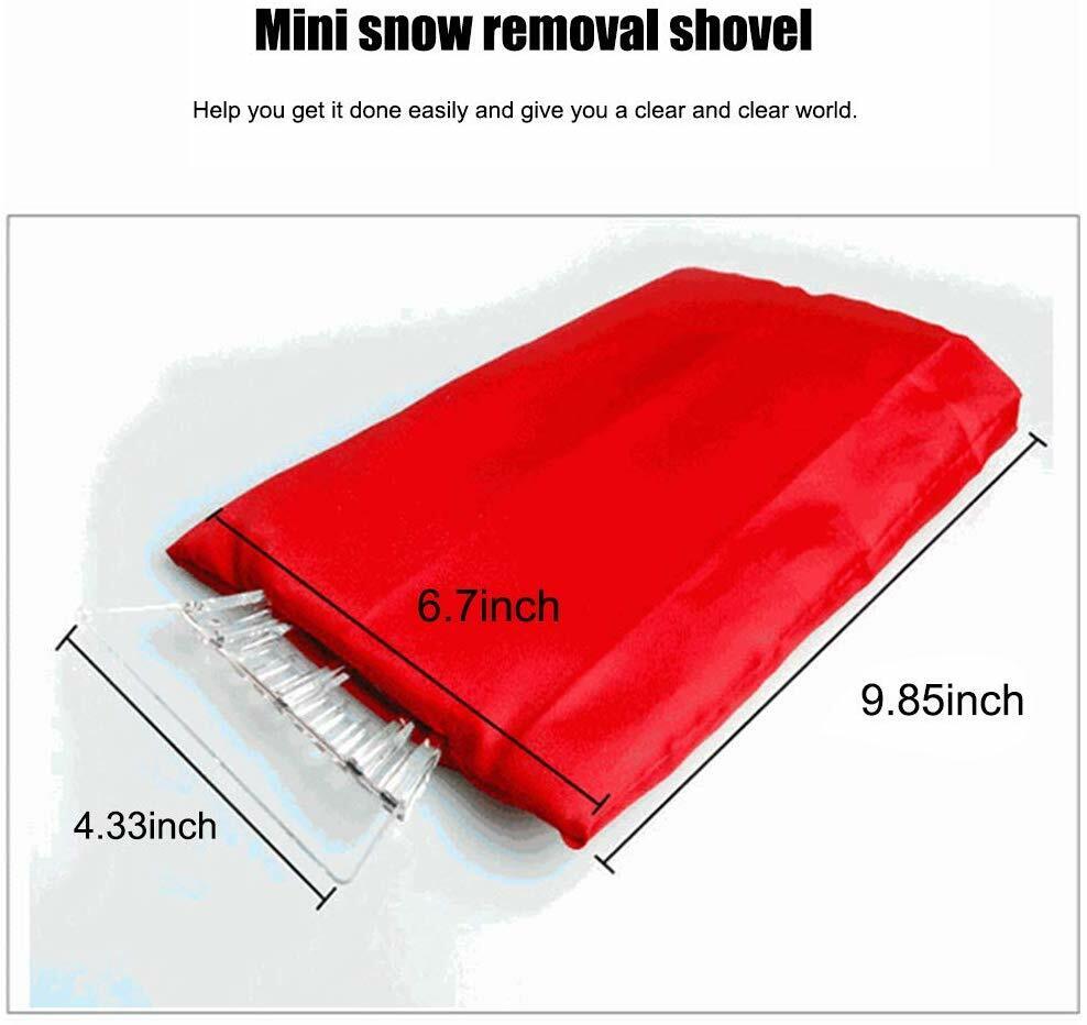 US Warm Ice Scraper Mitt Windshield Snow Scrapers Waterproof Snow Remover Glove
