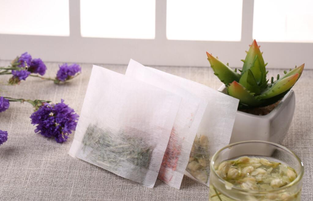 US 100-400 pcs Disposable Filter Drawstring Flip Empty Teabag Herb Loose Tea Bag