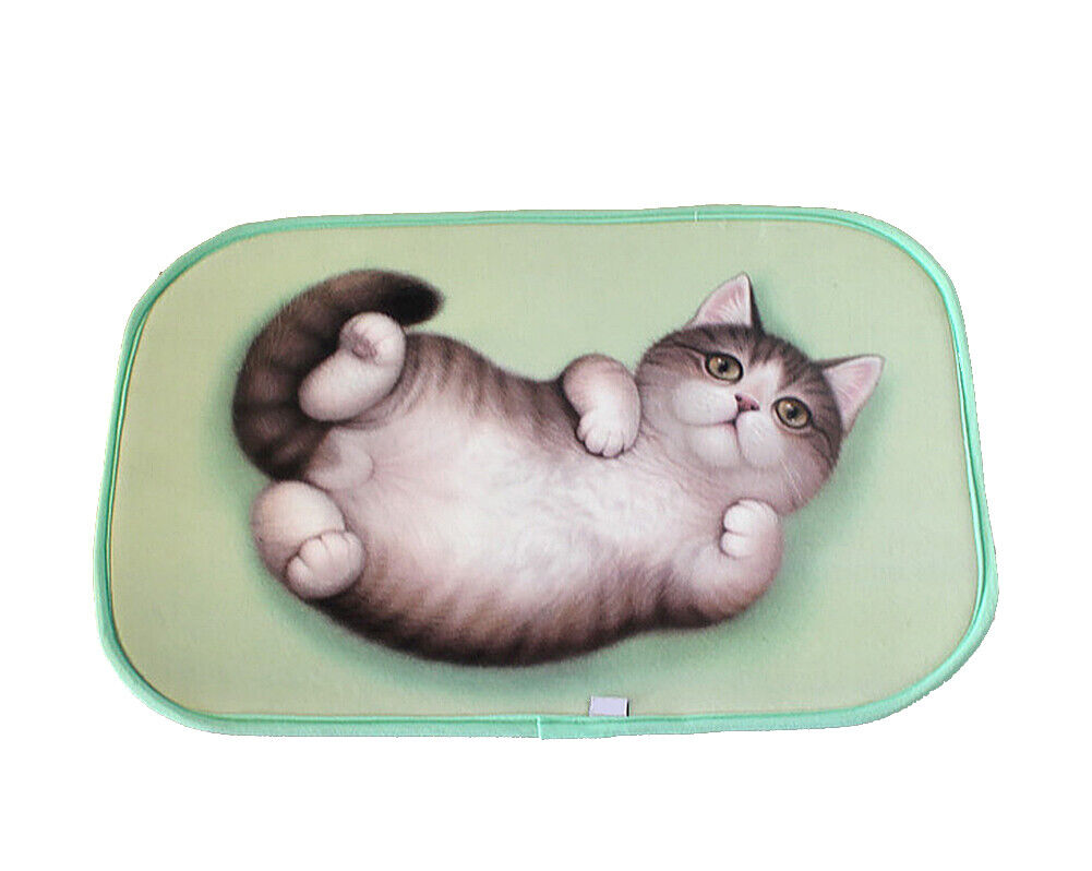 US Cat Dog Non-Slip 3D Doormat Kitchen Bathmat Bedrooms Patio Stair Carpet Mat