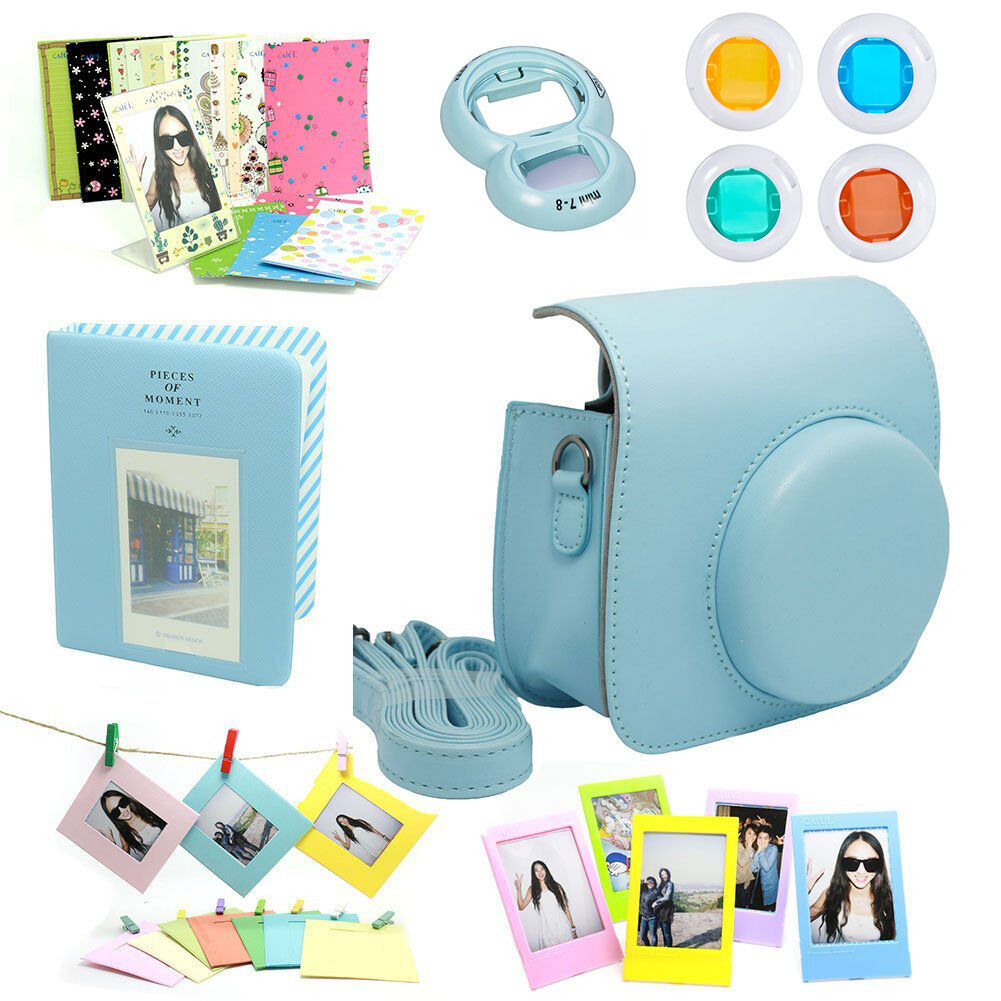 USA 7 in 1 Fujifilm Instax Mini 8 8+ 9 Instant Film Camera Accessories Bundles