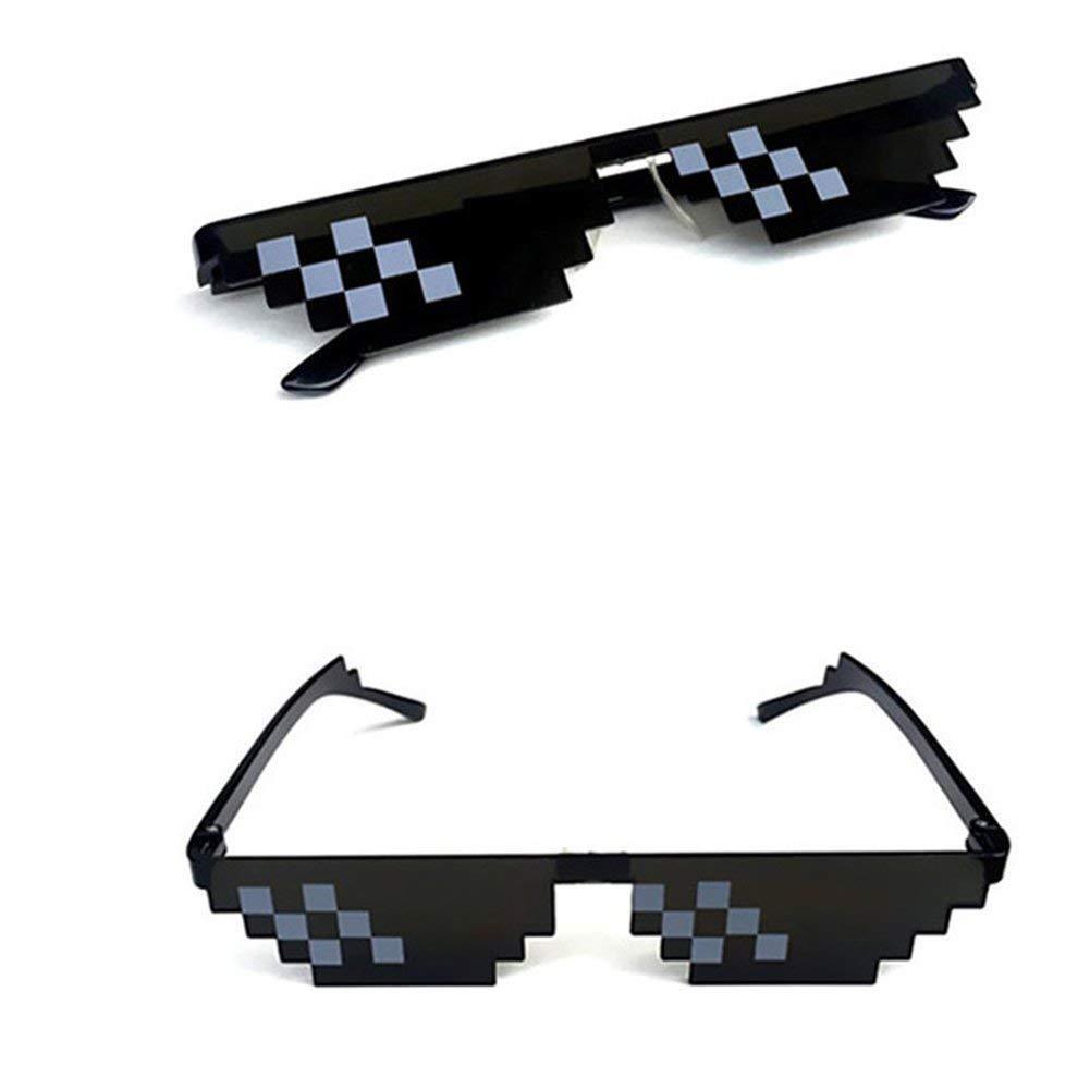 Thug Life Glasses Deal With It Sunglasses MLG Eyewear Unisex Meme Cool 8 Bit