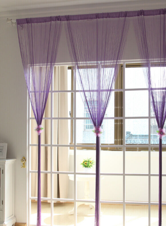 2 Pack Magik Line String Window Curtain Tassel Door Fringe Panel Room Divider