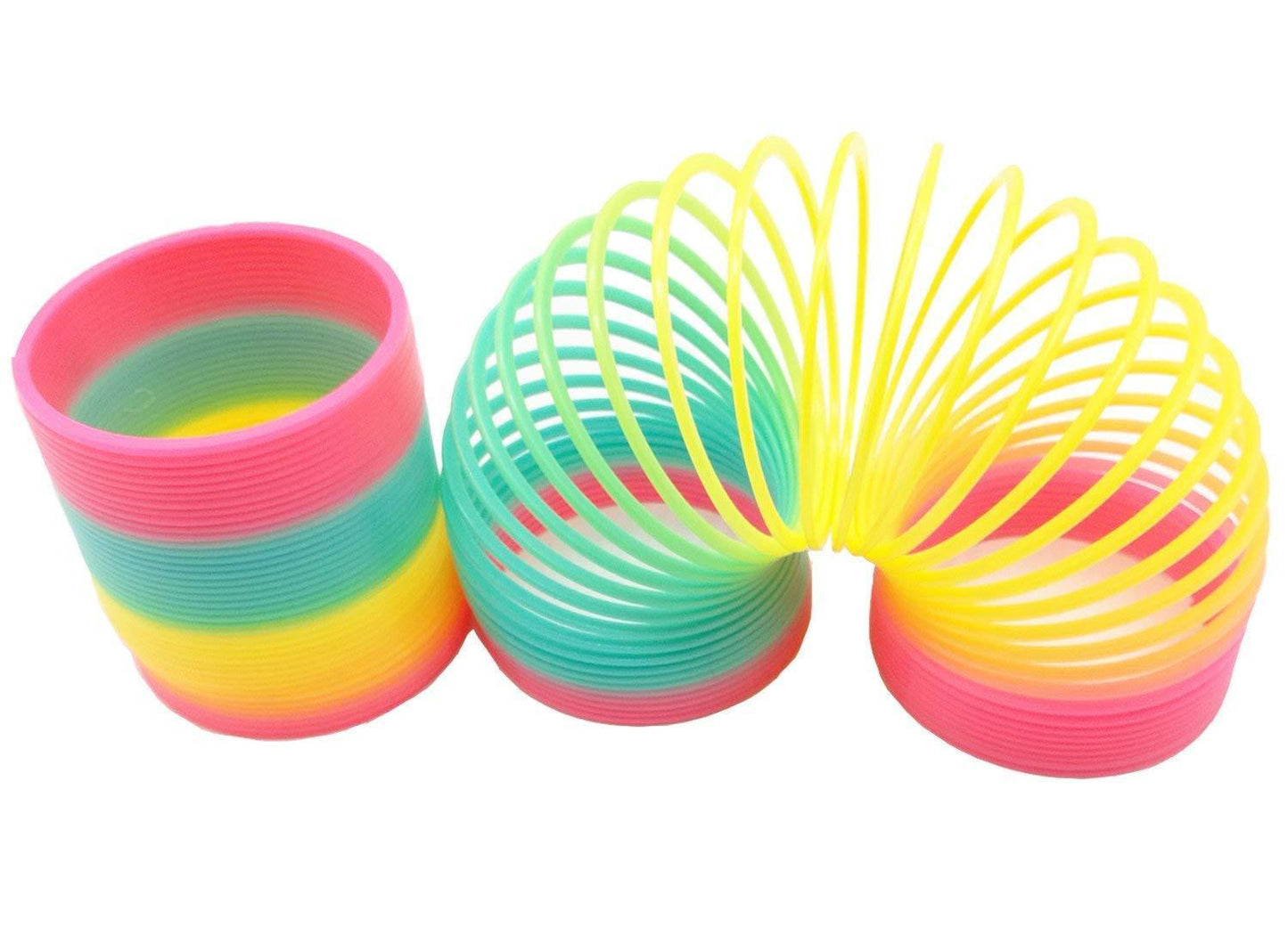 US Plastic Magic Rainbow Coil Spring Colorful Novelties Educational Toy Kid Gift