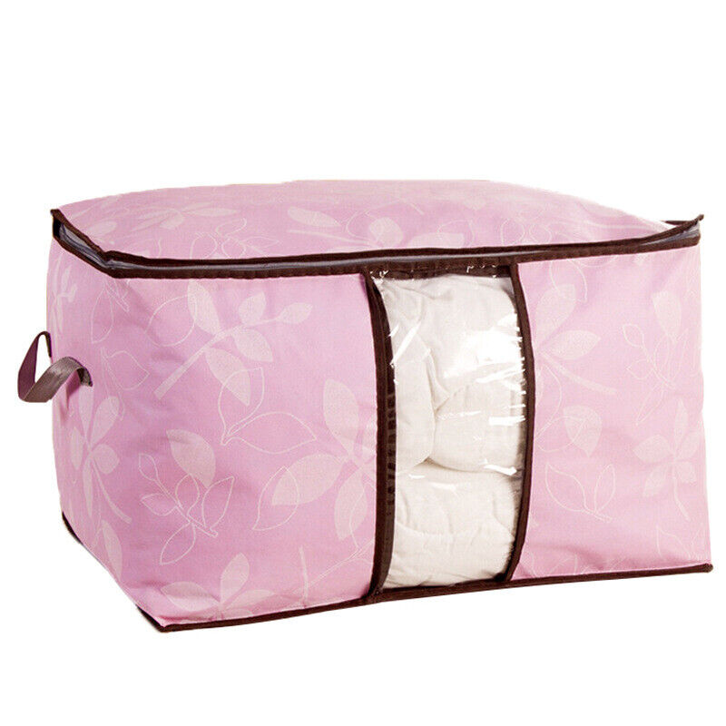 US Anti Dust Large Storage Bag Clothes Quilt Blanket Storage Sort Home Organizer