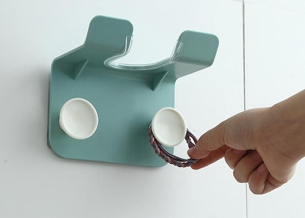 Hair Dryer Holder Self-Adhesive Hanging Rack Organizer Hook Spiral Caddy Bracket