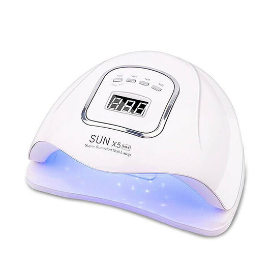 US 1-2Pc 120-180W Nail Dryer UV Light LED Lamp Polish Gel Curing Saloon Manicure