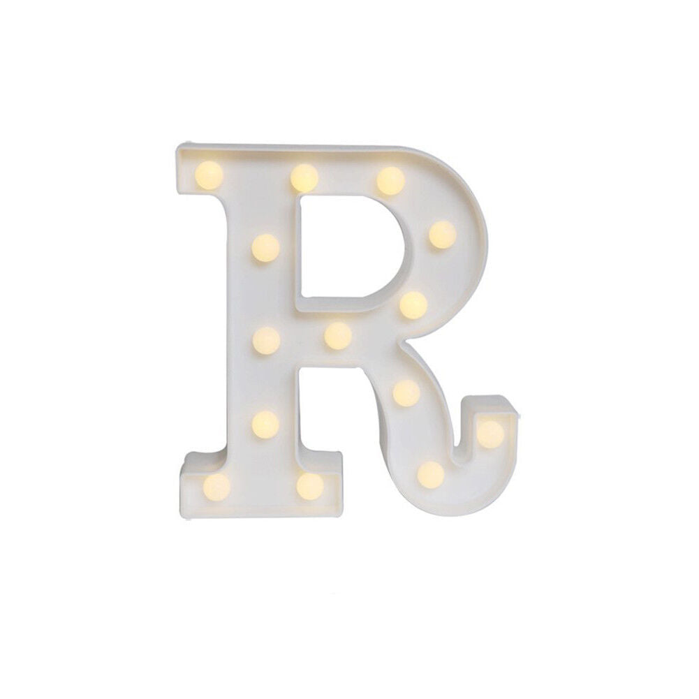 Light Up Letter LED Alphabet PlasticParty Sign Wedding Festival Stand Decoration