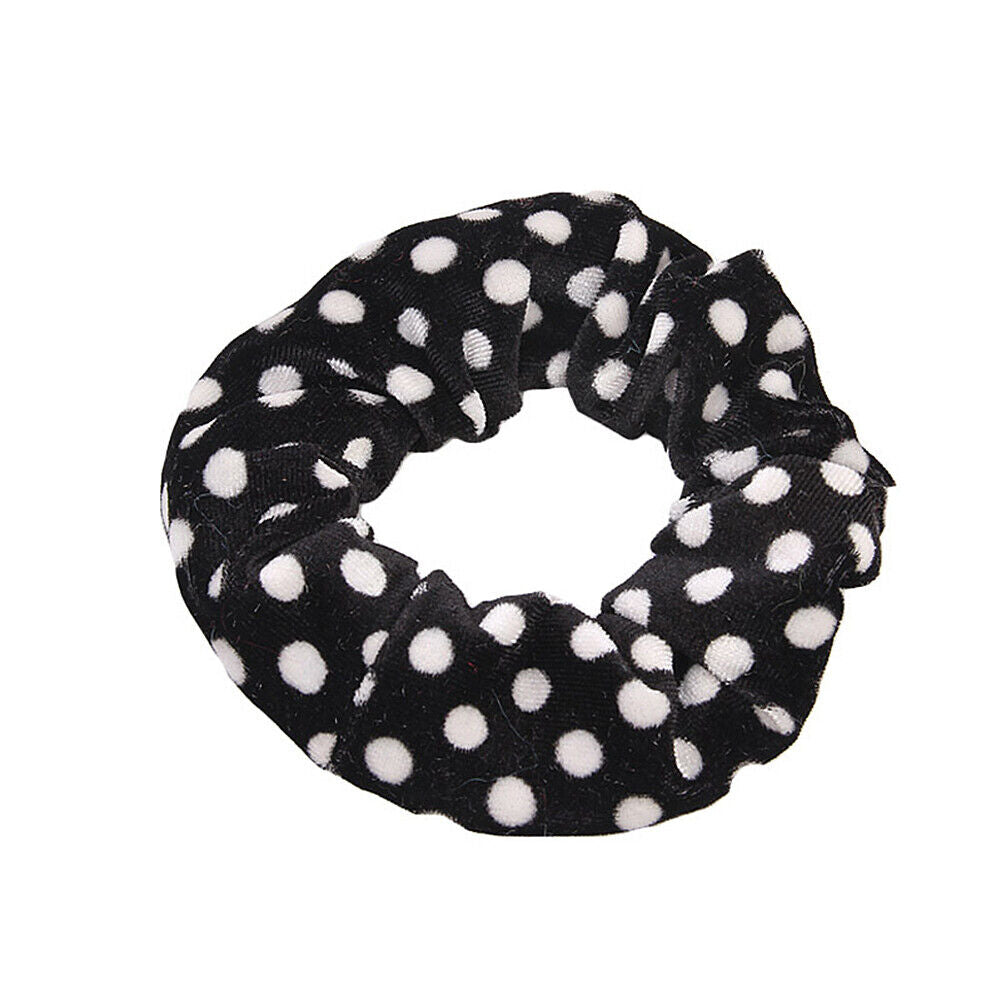 30-60 Leopard Hair Scrunchies Gold Velvet Elastics Bands Ties Scrunchy Ties Rope