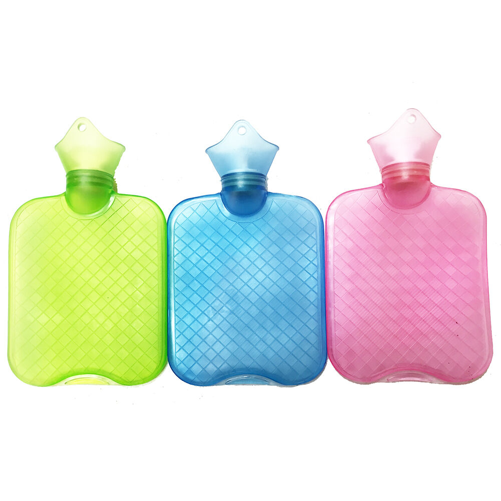 0.75L/750ML~1.0L/1000 ML PVC Rubber HOT WATER BOTTLE Bag WARM Heat/Cold Therapy