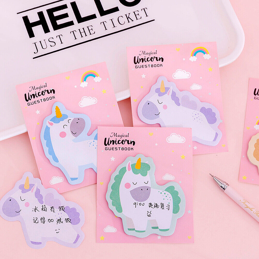 120 Sheet/4 Pads Sticky Notes Self-Adhesive Notes Notepads Post Writing Unicorn