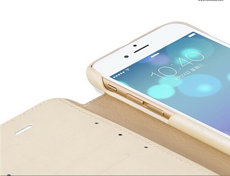 HOCO iPhone 6/6s Plus 5.5 Inch Wallet Folio Stand Leather Case w/ Card Slot