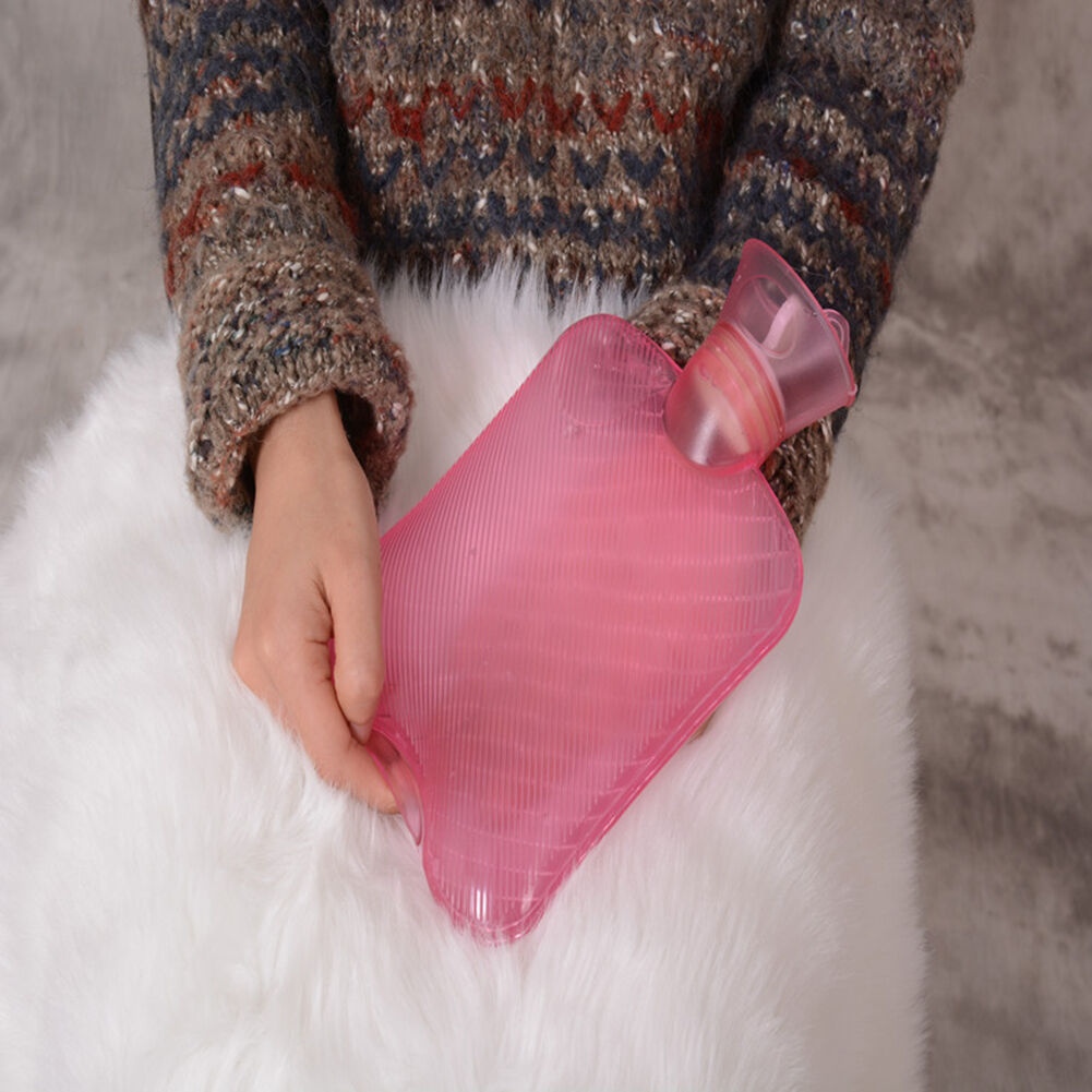 0.75L/750ML~1.0L/1000 ML PVC Rubber HOT WATER BOTTLE Bag WARM Heat/Cold Therapy
