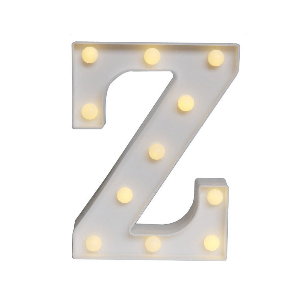 Light Up Letter LED Alphabet PlasticParty Sign Wedding Festival Stand Decoration