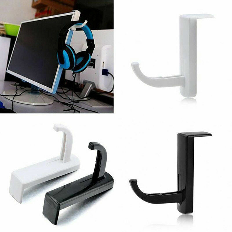 4 Pack Plastic Headphone Holder Earphone Headset Hanger Rack Stand Hook Computer