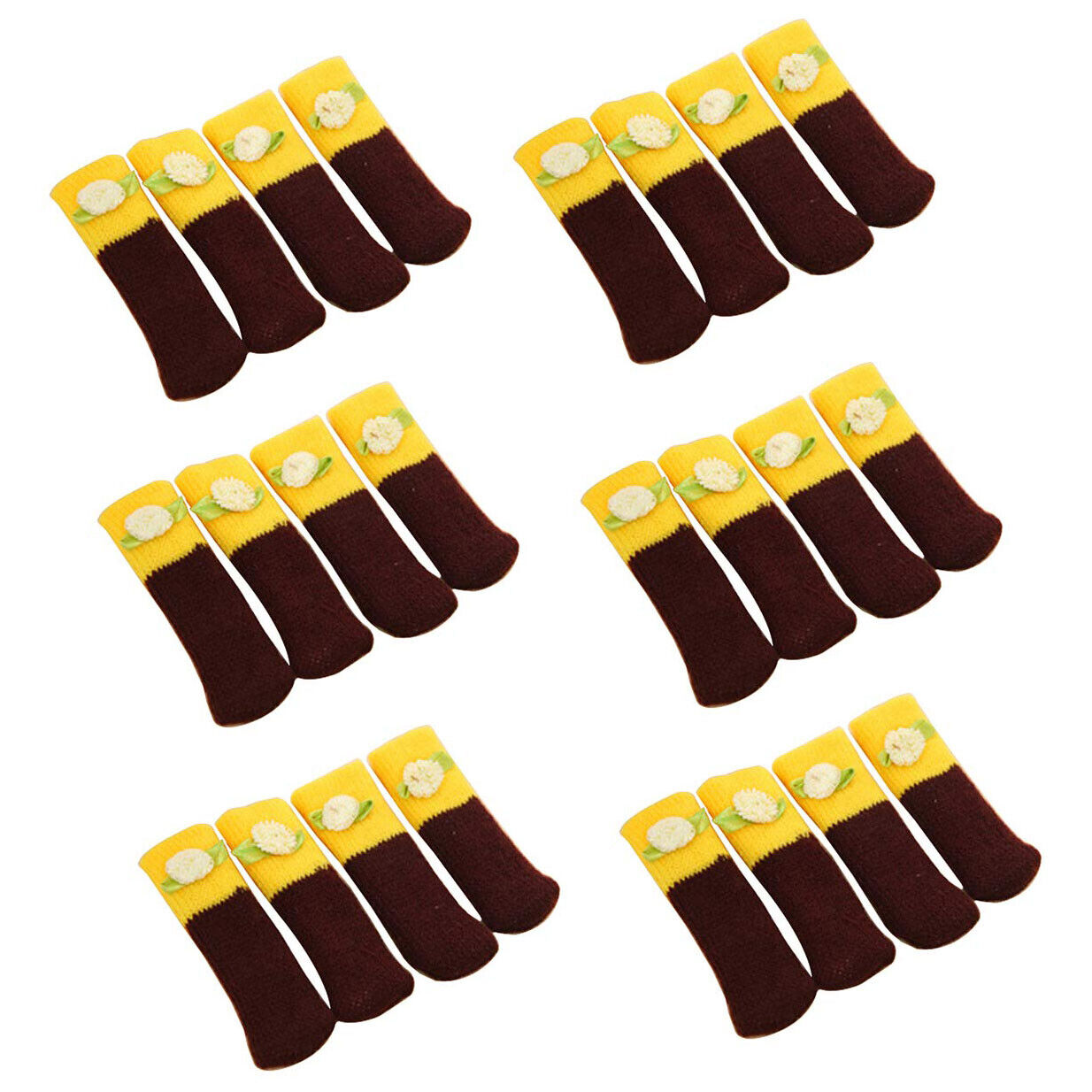 24 Pack Cat Paw Flower Bear Table Chair Foot Doorknob Floor Protector Sleeves US