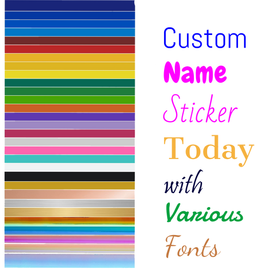 US Custom Vinyl Text Letter Name Decal Sticker Car Window Tumbler Cup Mug Phone