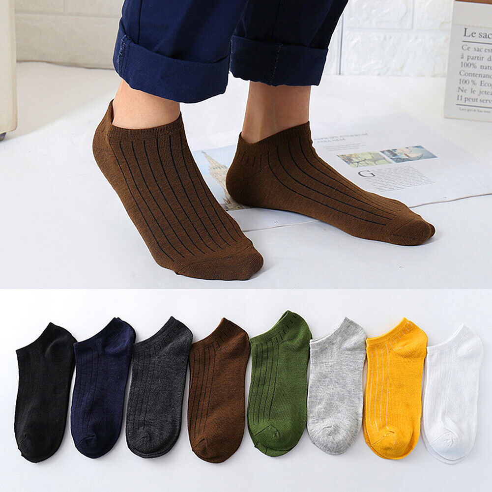 US 5 Pairs Men Women Low Cut Liner Multi Pattern Boat Socks Daisy Bear Stripes