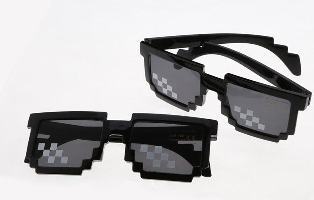 Thug Life Glasses Deal With It Sunglasses MLG Eyewear Unisex Meme Cool 8 Bit