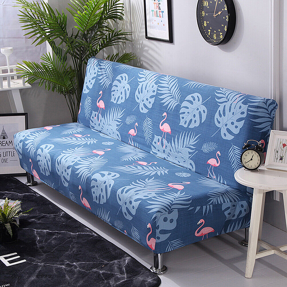 Futon Slipcover Armless Sofa Cover Stretch Sofa Bed Slipcover Protector Elastic