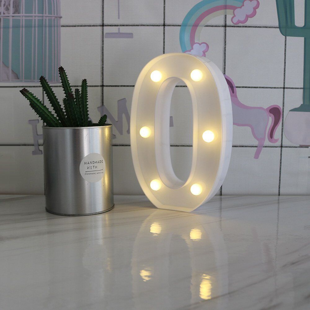 Light Up Letter LED Alphabet PlasticParty Sign Wedding Festival Stand Decoration