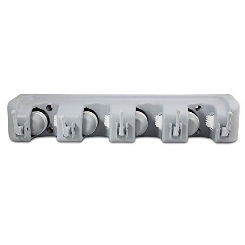 Wall Mounted Non Slide Broom Mop Holder Home Kitchen Storage Bathroom Hanger