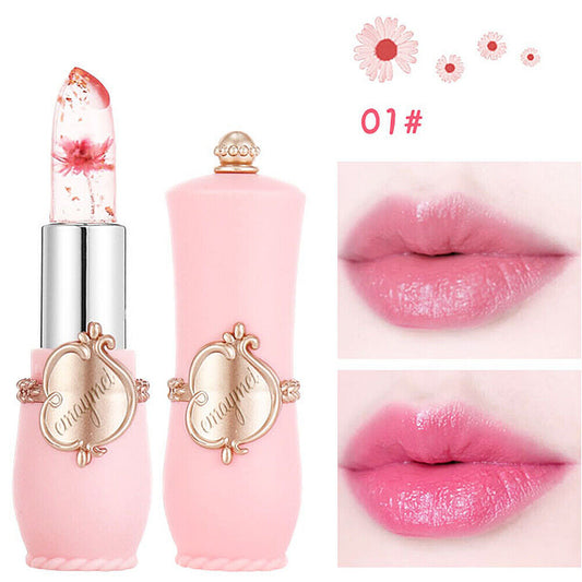 US Flower Lipstick Color Jelly Transparent Magic Changing Lip Temperature Change