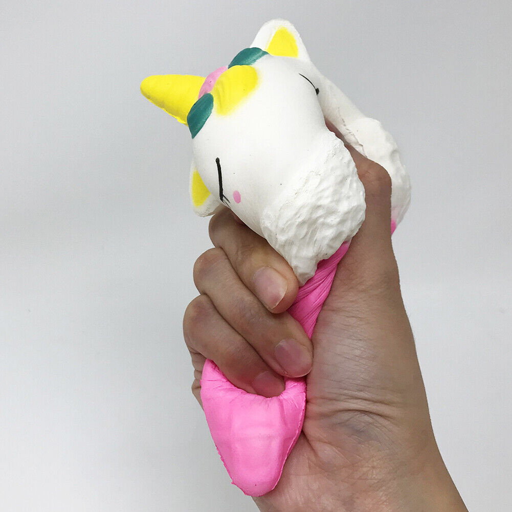 Jumbo Scented Icecream Unicorn Slow Rising Squishies Squeeze Stress Relieve Toys