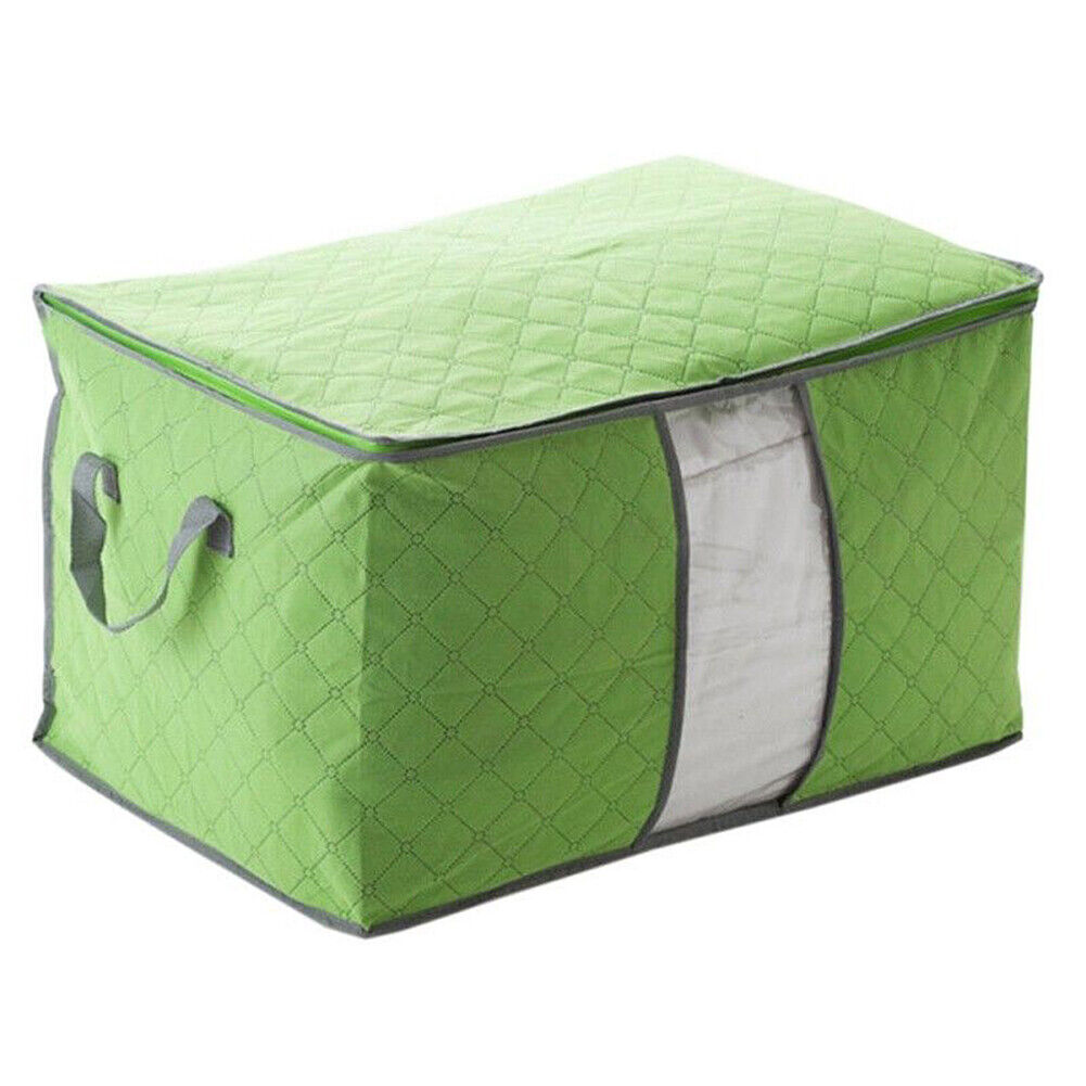 US Anti Dust Large Storage Bag Clothes Quilt Blanket Storage Sort Home Organizer