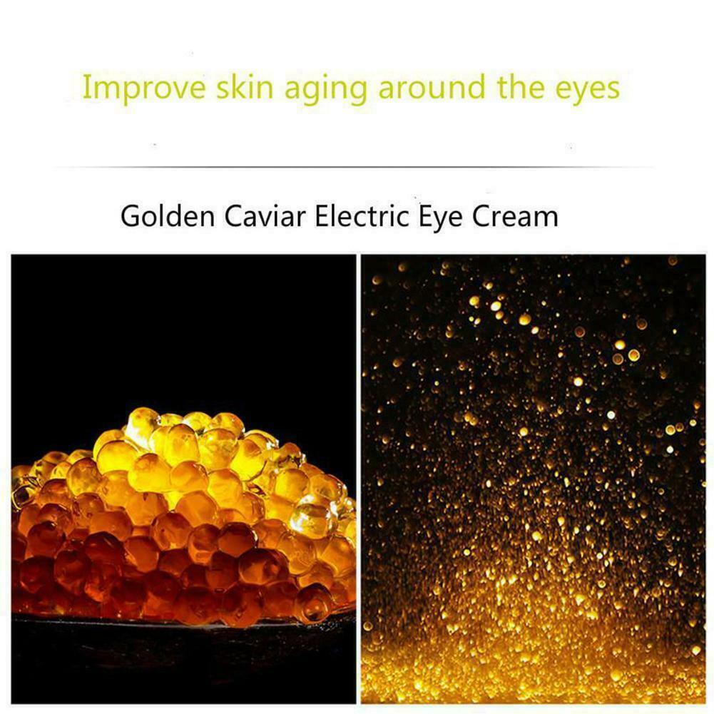 US 1-2Pcs Golden Caviar Vibration Eye Cream Massage Lift Up Anti-age Dark Circle