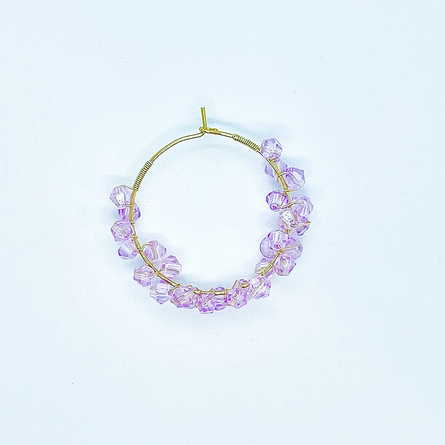 US Customize Handmade Beaded Decor Hoop Earrings Holiday Gift Self Women Girl