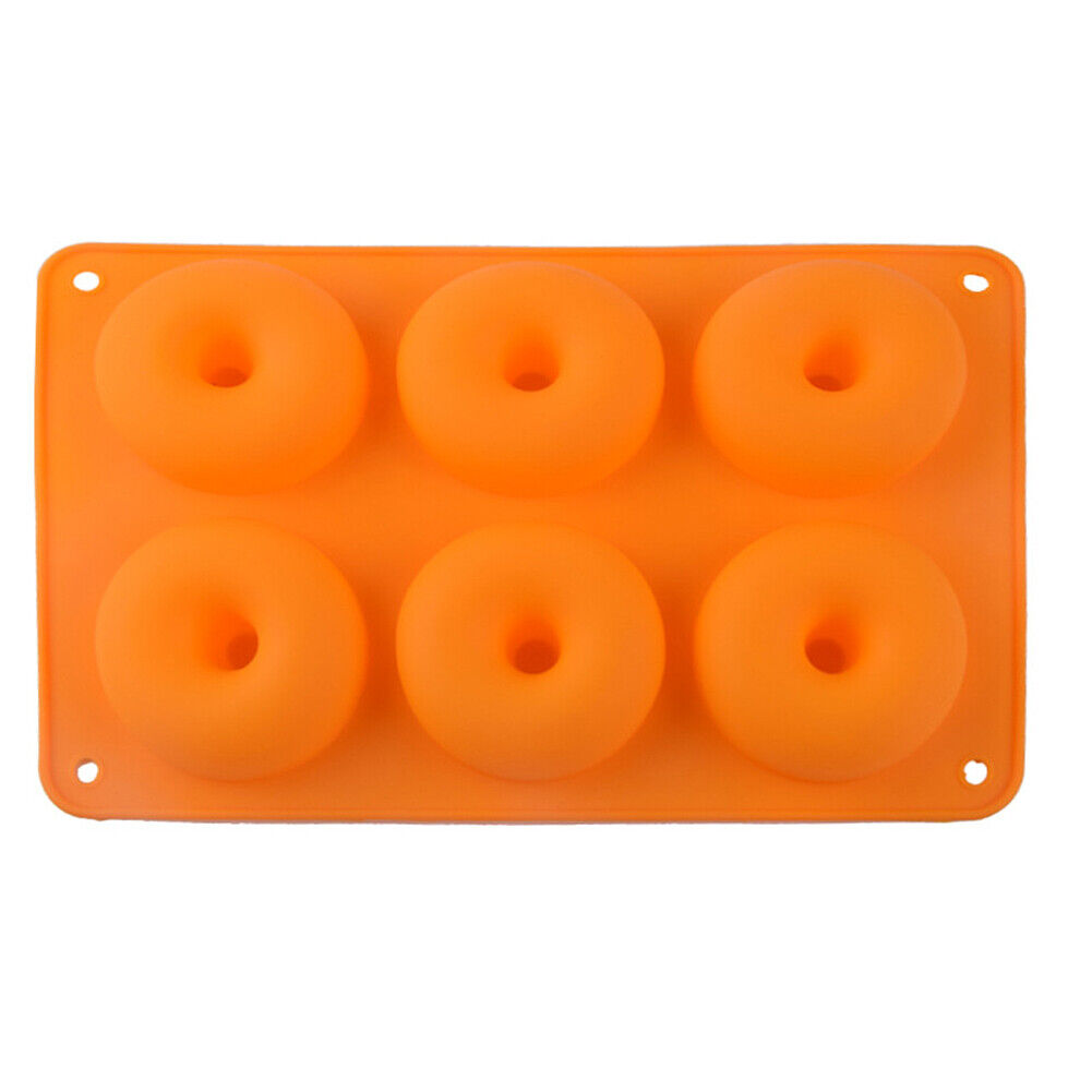 US Silicone Donut Mold Donut Mould Pan Baking Tray Bagels Cake Biscuit Muffins