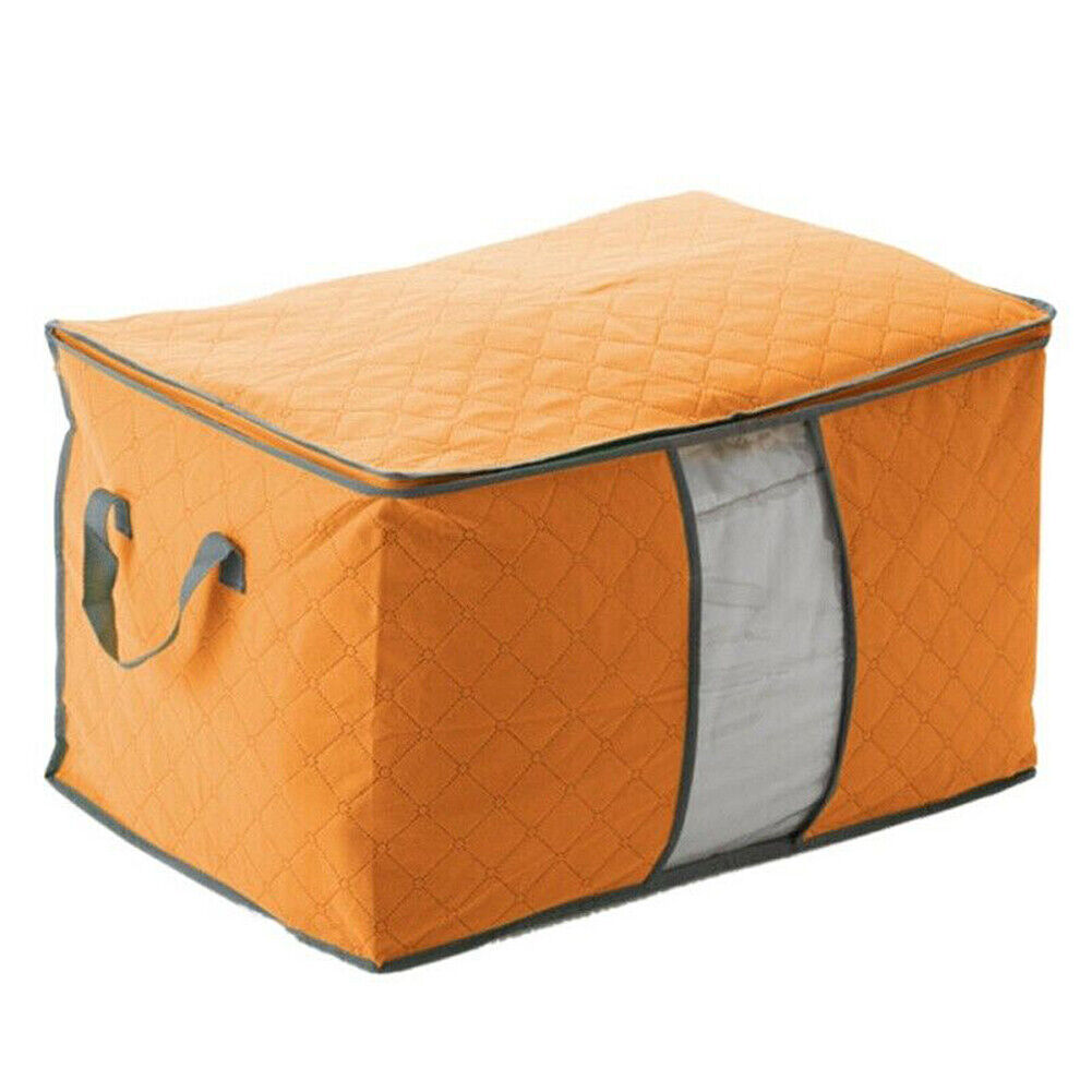 US Anti Dust Large Storage Bag Clothes Quilt Blanket Storage Sort Home Organizer