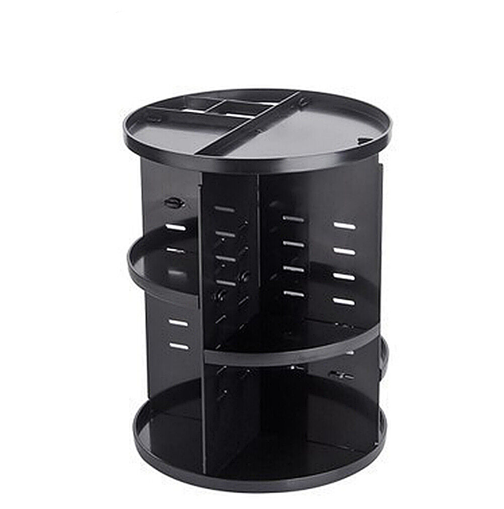 360 Degree Rotating Cosmetic Makeup Organizer Storage Box Lipstick Shelf Display