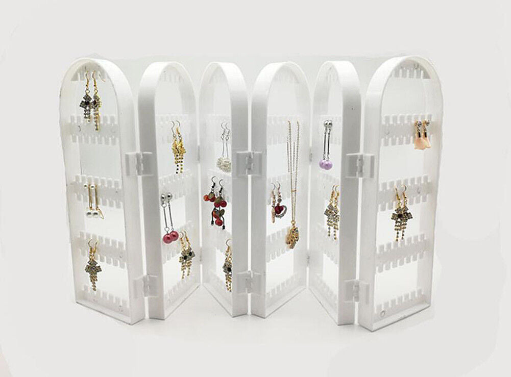 Jewelry Hanger Foldable Acrylic Earring Organizer Necklace Holder Bracelet Displ