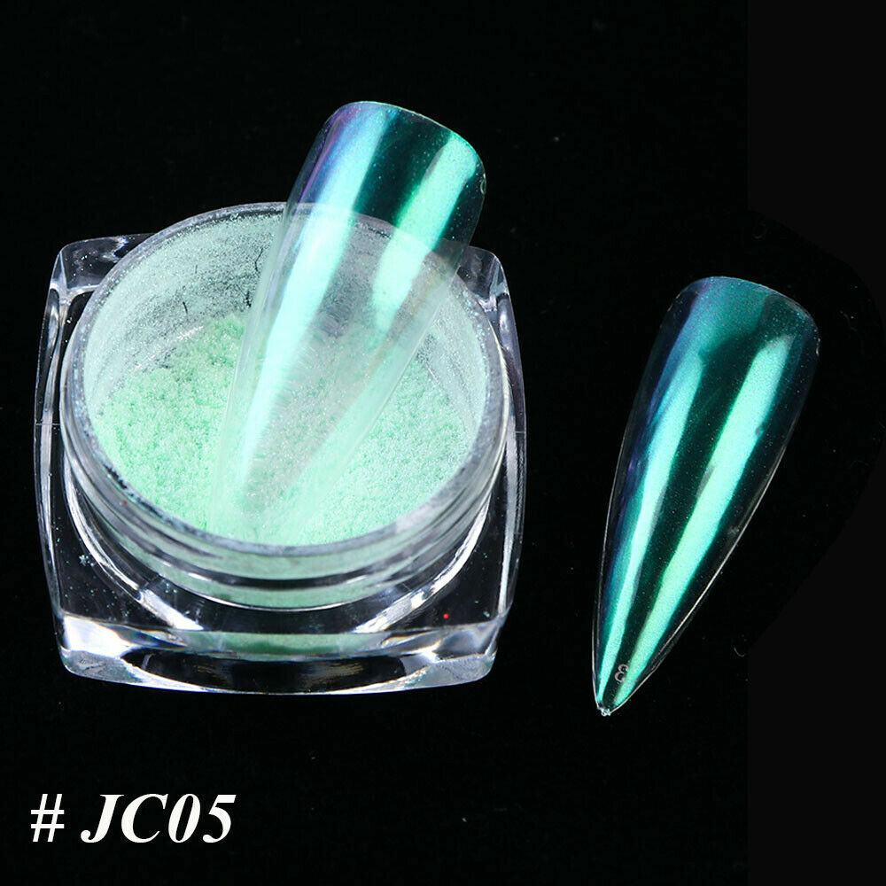 US Glitter Holographic Mirror Nail Art Powder Ultra-thin Aurora Mermaid Pigment