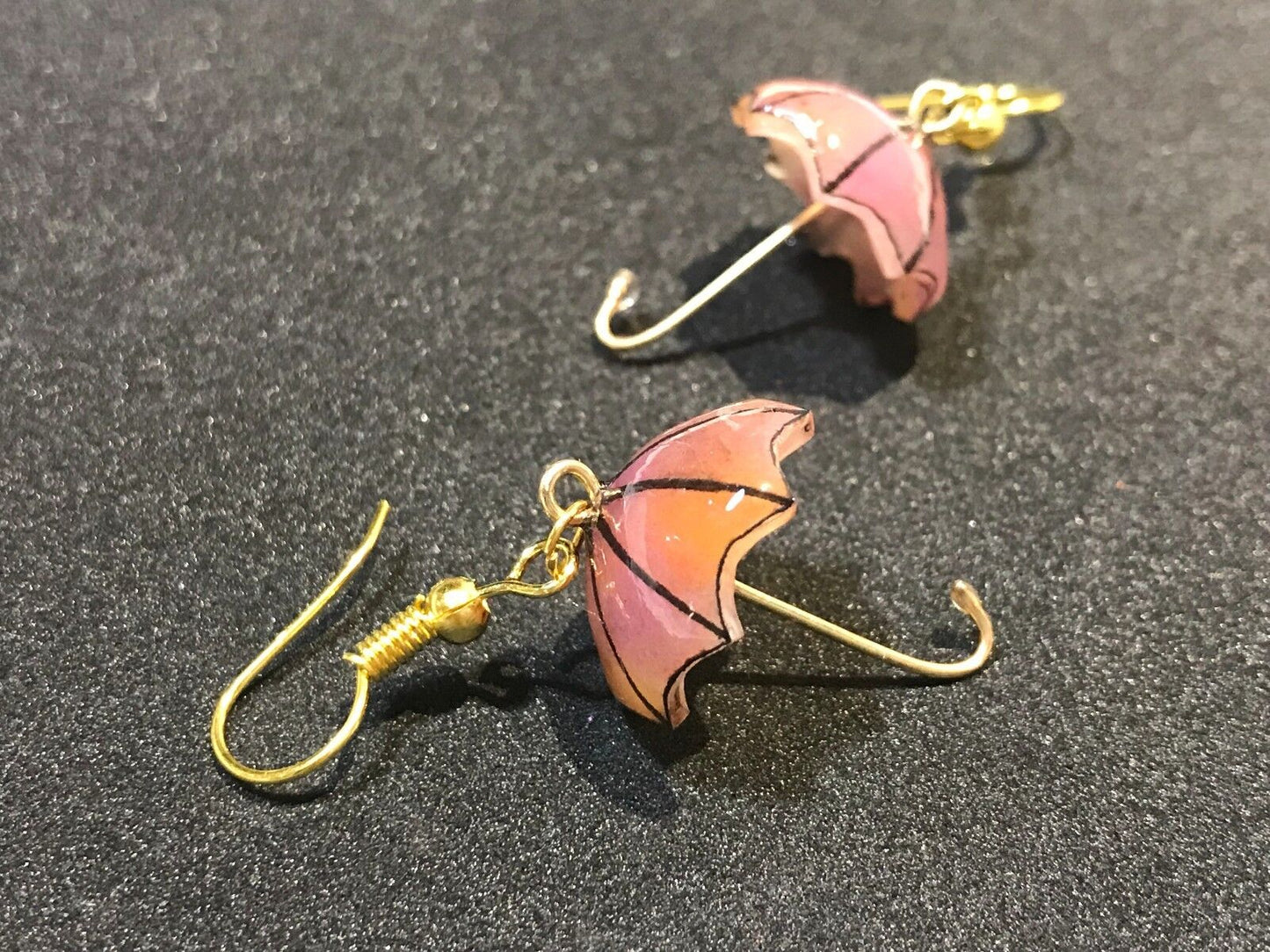 Graduation Sale! Magik Umbrella Made in USA Handmade 3D Shrinky Dinks Earrings